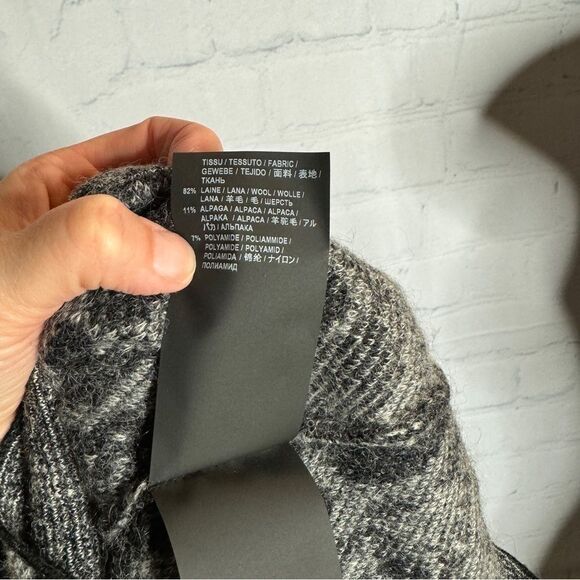 Saint Laurent gray wool alpaca leopard print sweater size XS unisex - Picture 9 of 10